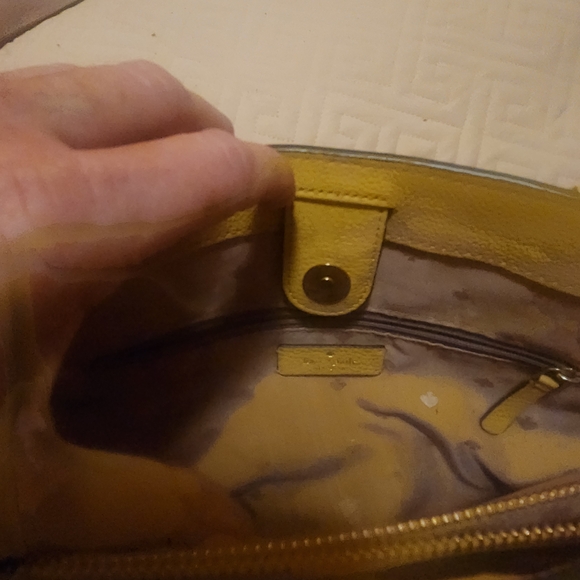 Kate Spade Yellow Leather Clutch and Bag Set - Picture 3 of 5